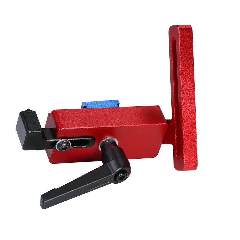 45 Chute Aluminum alloy T tracks Woodworking Miter Track Stop Chute Stopper for Woodworking Workbench