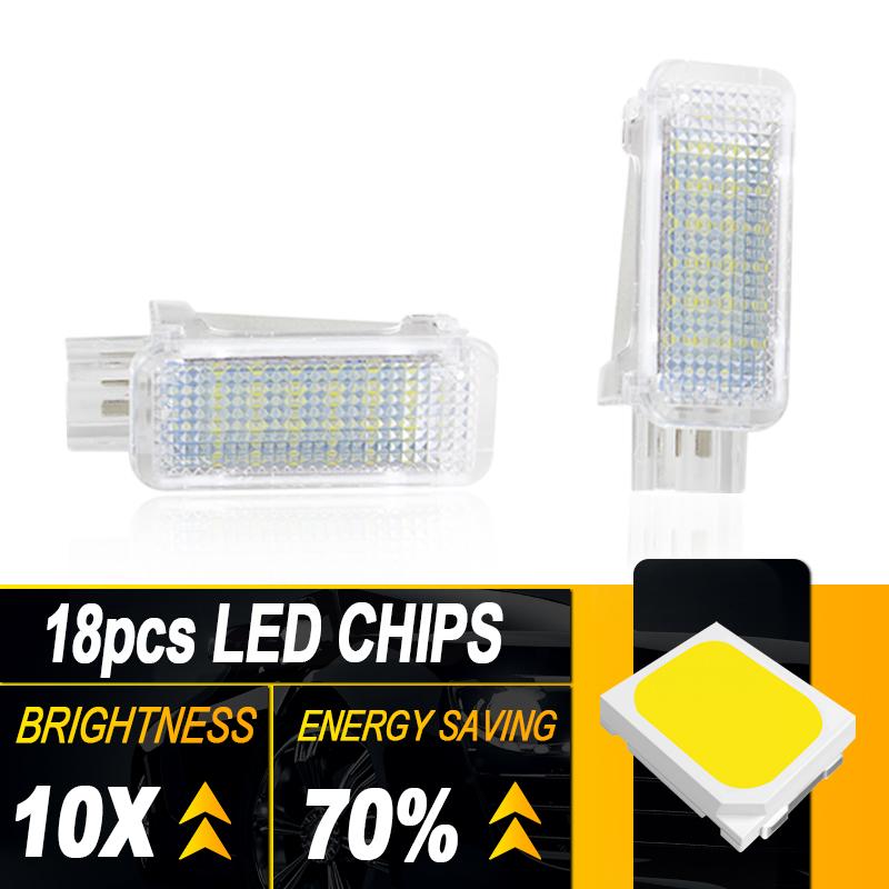 1pc/2pcs White 12V for Fabia(Type 6Y) 4D 2000-2007 (Type 5J) 5D Hatchback 2007-up LED Luggage Compartment Trunk Boot Lights