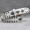 7-color Skull Shield Rivet Belt Punk Men's Belt Women's Snake Pattern Versatile Decorative Belt