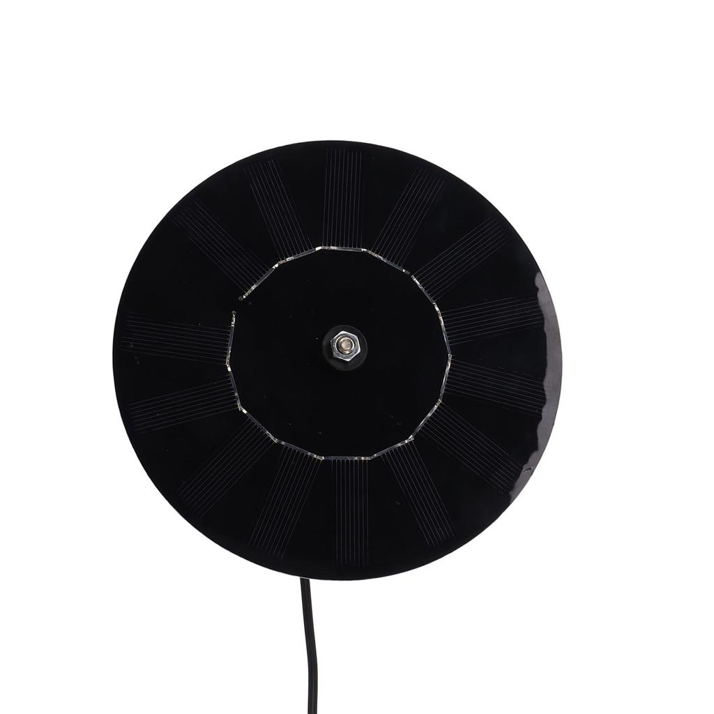 Solar Panel 10W 5V Efficient Conversion Waterproof Round Shape for Outdoor Security Camera LED Light