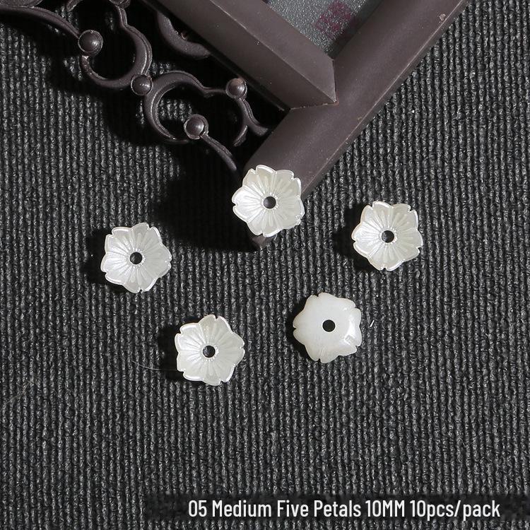 DIY sada dětských vlasových doplňků: ABS perla, Akrylový květ, Lístky lilie a chryzantémy