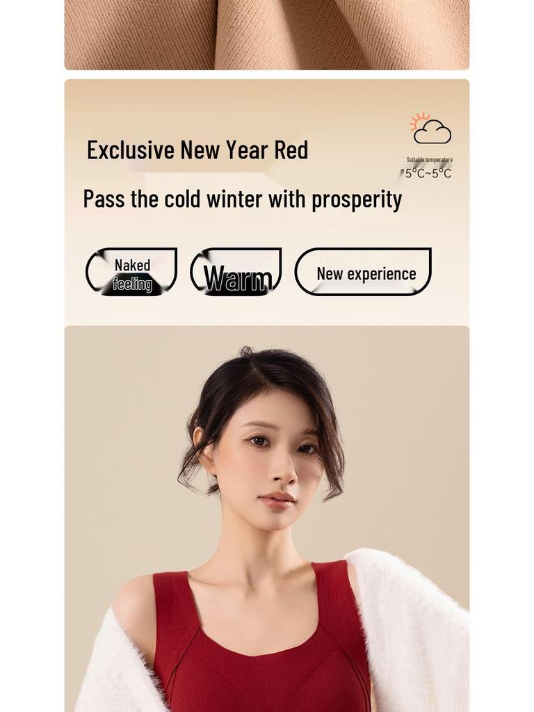 Carsonlan Damen Doppelseitige Samt Antibakterielle Fleeceweste: Dicke nahtlose Basisschicht für Winter & Herbst