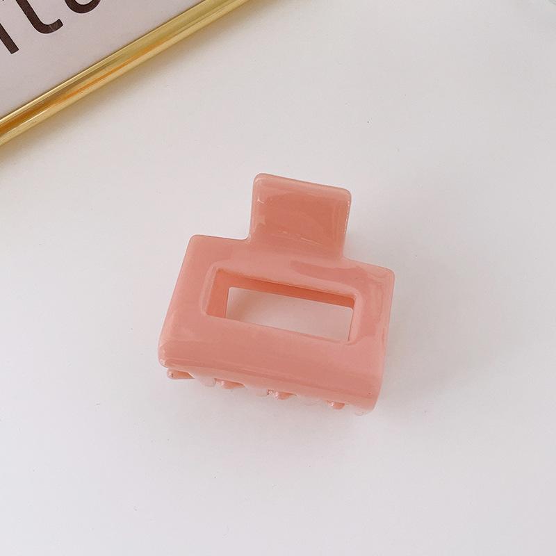 Korean Hair Clips for Women Claw Clip Elegant Candy Colors Square Hollow Crab for Hair Girls Hair Accessories Hair Barrettes New