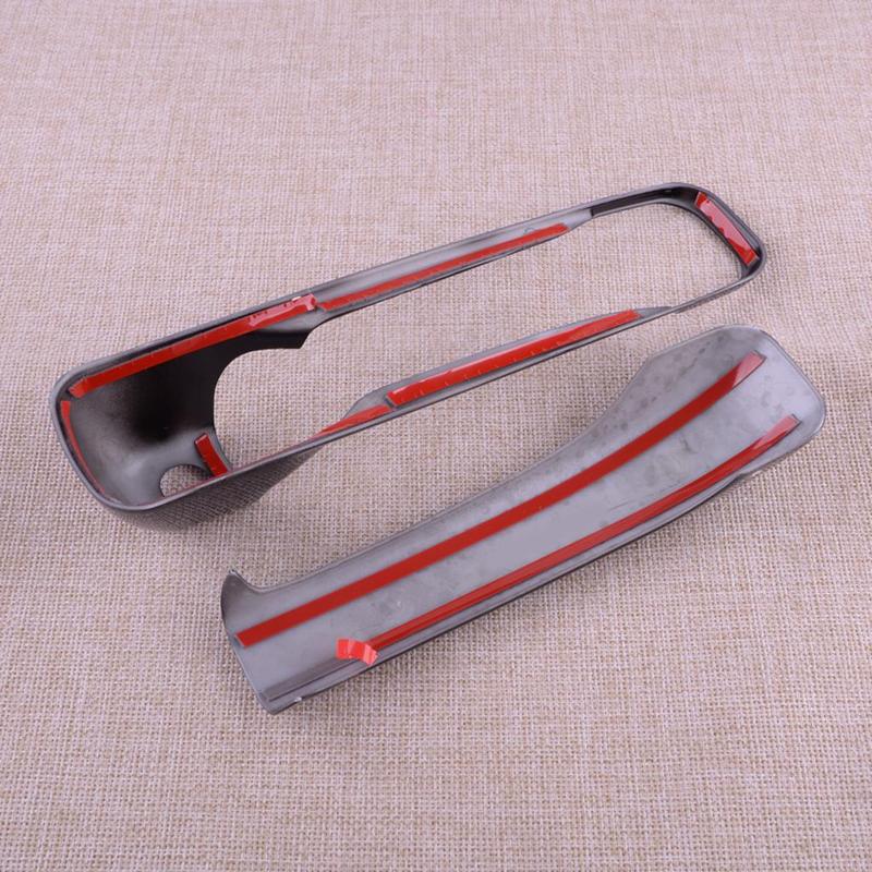 Car Exterior Front Rear Left Right Door Handle Cover Trim Set Fit for Dodge Ram 1500 2500 3500 Jeep Grand Cherokee Glossy Black