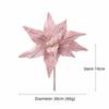 New 30CM Artificial Poinsettia Flower Simulated Pearl Pink White Christmas Flower DIY Christmas Flower Christmas Tree Accessory