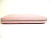 Authentic BVLGARI Light Pink Leather Round Zip Long Wallet Purse #b128  Open box