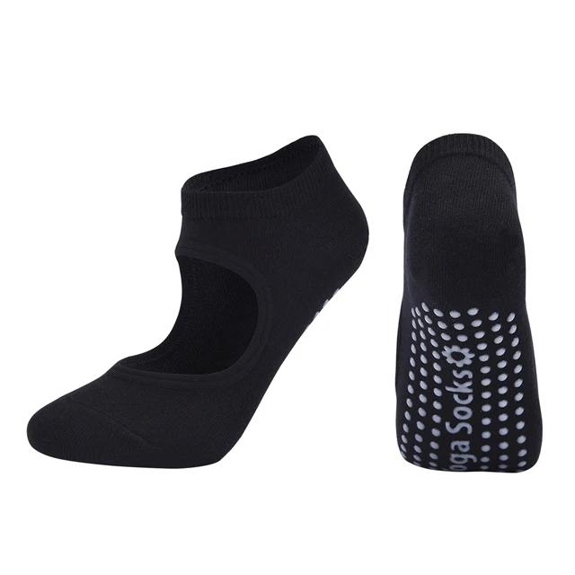 Atmungsaktive Yoga-Socken für Damen, Pilates-Socken, rutschfest, rückenfrei, für Barre, Ballett, Tanz, Zuhause, Krankenhaus, Fitnessstudio, Sportsocken