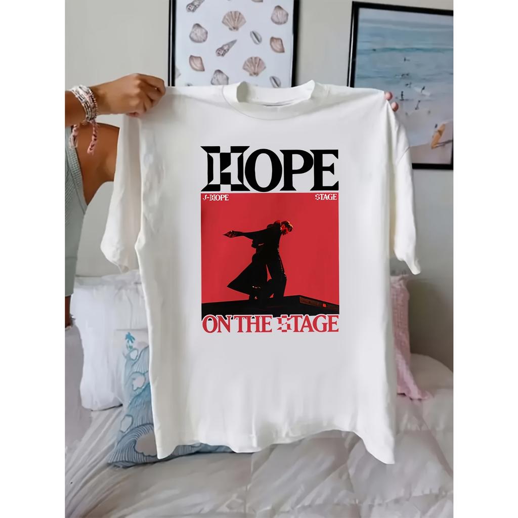 2026 Hope Summer Fashion Trendy Men Women Vintage Top Hip Hop Streetwear Oversized Tshirt Short Sleeve Casual Clothing Y2K