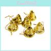 Charmante 3cm Goldene Plastik-Weihnachtsglocken Feiertagsbaumdekorationen Für Winterfeste