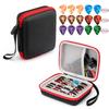 16-piece Set Guitar Pick Bag Celluloid Pick Fixed Pick Set Pick Storage Bag Box Set