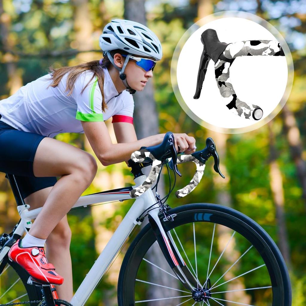 Handlebar Tape EVA Adhesive Shock-Absorbing Grip Handlebar Tape For Road Bike For Riding Motorcycling Comfort Upgrade