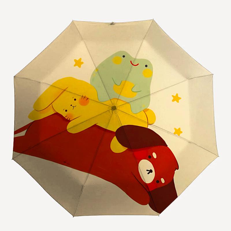 

1pc Cuddle Buddies Umbrella That Opens Closes Automatically Perfect Gift with a Convenient Folding Mechanism 35