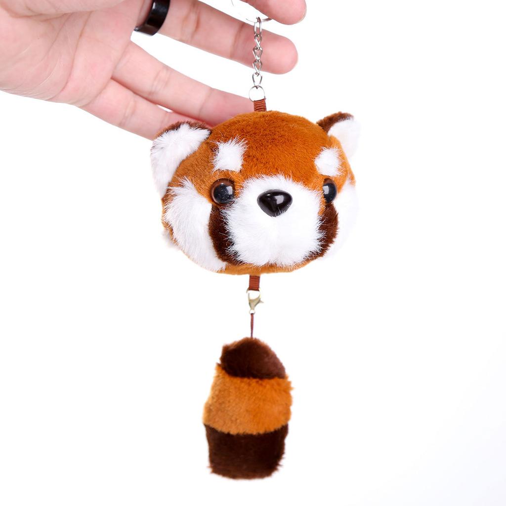 Little raccoon pendant, little doll keychain, bag, plush toy, birthday gift, girl's rag doll.
