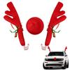 Deer Horn Cute Christmas Car Decorations Cartoon Car Reindeer Antler Kit  Reindeer Christmas Decor