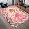 Cardcaptor Sakura Kinomoto Sakura Kollektion2 Rutschfeste Fußmatte, Rechteckiger Teppich für Schlafzimmer, Sofabereich & Wohnraum