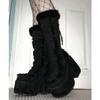 10CM High Platform Snow Boots for Women Fashion Designer Thicken Plush Cotton Shoes for Women Winter Chunky Fur Warm Ankle Boots