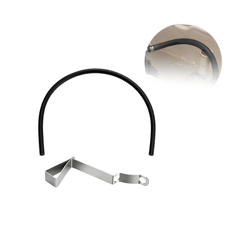 3Pack Easy Installation Flushing Tube Clamps And Flexible Overflow Replacement Refill Tube and Clamps Accessory