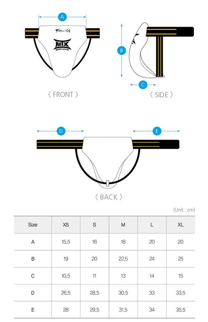 MOOTO Protector MTX WT Certified Foul Cup Glow-in (WTF Certified) (X-Small)