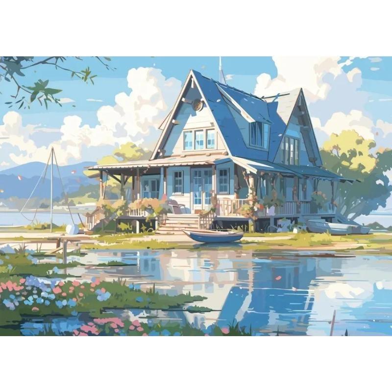 Aestheticism Anime Scenes Posters Sakura Tram Train Ocean View Prints Canvas Printing Wall Landscape Art Picture for Home Decor