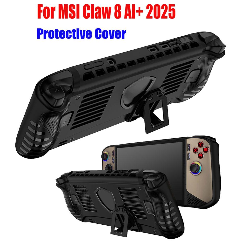 Schutzhülle Konsolenhülle für MSI Claw 8 AI+ 2025 Schutzhülle TPU mit Ständer Weiche Schutzhülle Stoßfest
