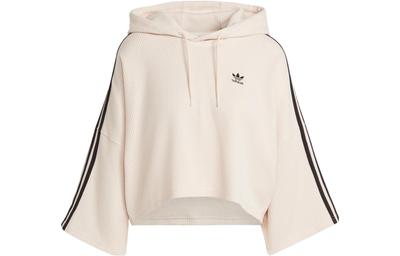 Originals CROP HOODIE Sweatshirt Women's Wonder White IC5461