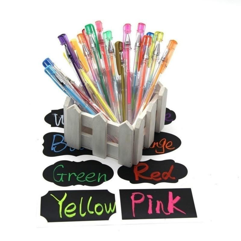 8 Penne Gel Glitterate Neon, Punta Fine 1mm - Set Cancelleria Fluorescente Per Disegno E Scrapbooking, Regalo Creativo Per Bambini E Artisti