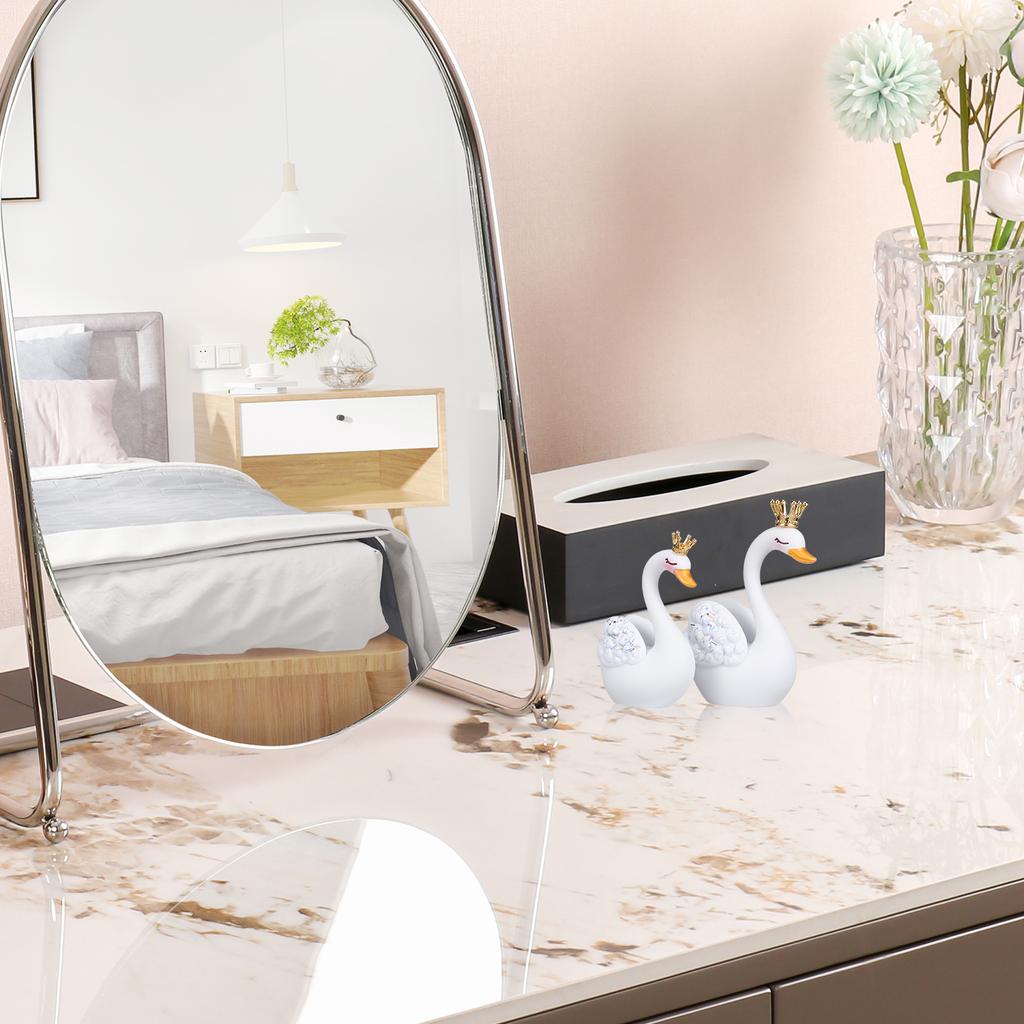 1 Para Dekoracji Łabędzi z Żywicy Dekoracje Stołowe Figurki Łabędzi z Żywicy Dekoracje na Deskę Rozdzielczą Ozdoby Ślubne Ozdoba Łabędzia