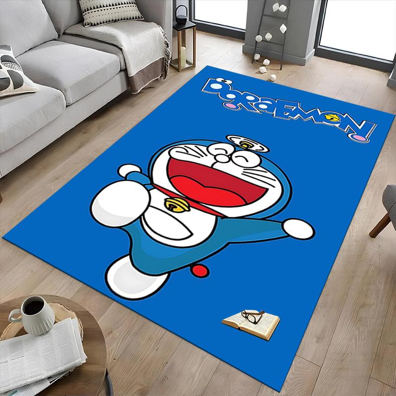 1pc Doraemon Carpet Anti Slip Polyester Floor Mat for office.Bedroom