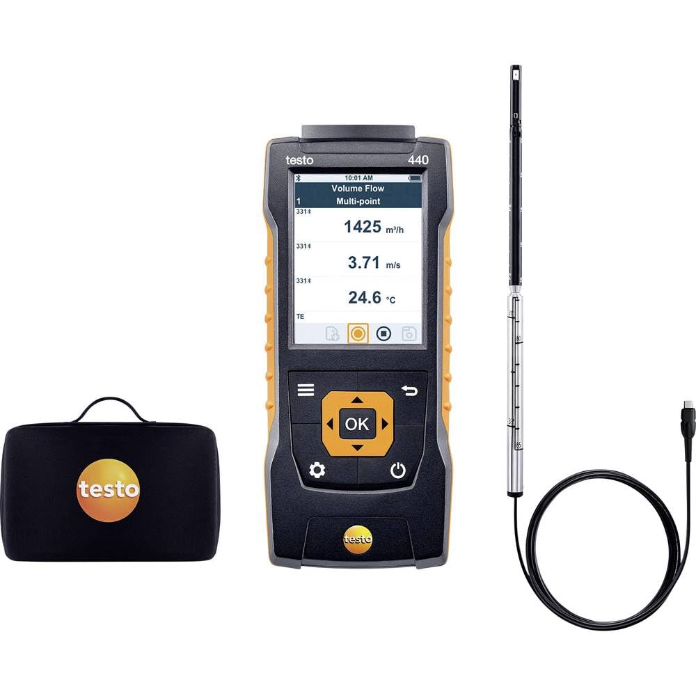 

Testo hot wire anemometer set testo 4400563 4400