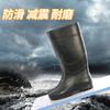 New large size rain shoes outer size matte black tall rain boots men's thickened non-slip labor insurance wear-resistant water shoes