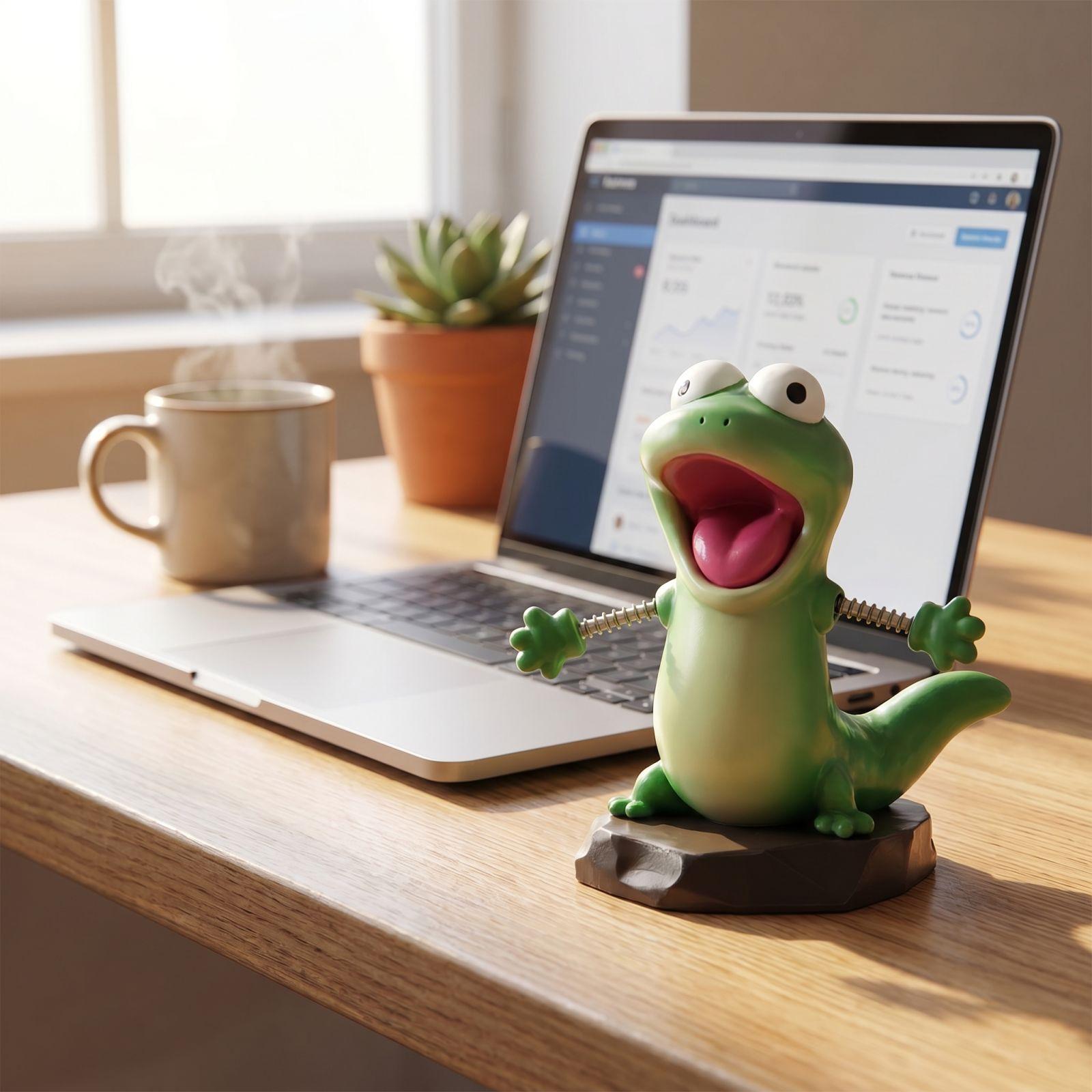 

Collectible Lizard Figurine Set with Multiple Expressions and Poses on Base Decorative Resin Model for Display and Collection One Size