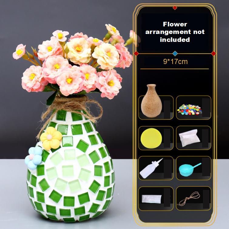 Mosaic Vase Diy Handmade Materials Pack Children's Creative Puzzle Kindergarten Handmade Toys