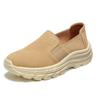 Fashion Autumn Women's Platform Shoes Suede Leather Thick Sole Loafer Shoes Slip On Sneakers Women Casual Running Shoes WSH4374
