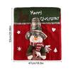 Chair Back Covers Christmas 3D Doll Seat Slipcovers Holiday Chair Covers For Hosts Parents Dinner Family Gathering Kitchen