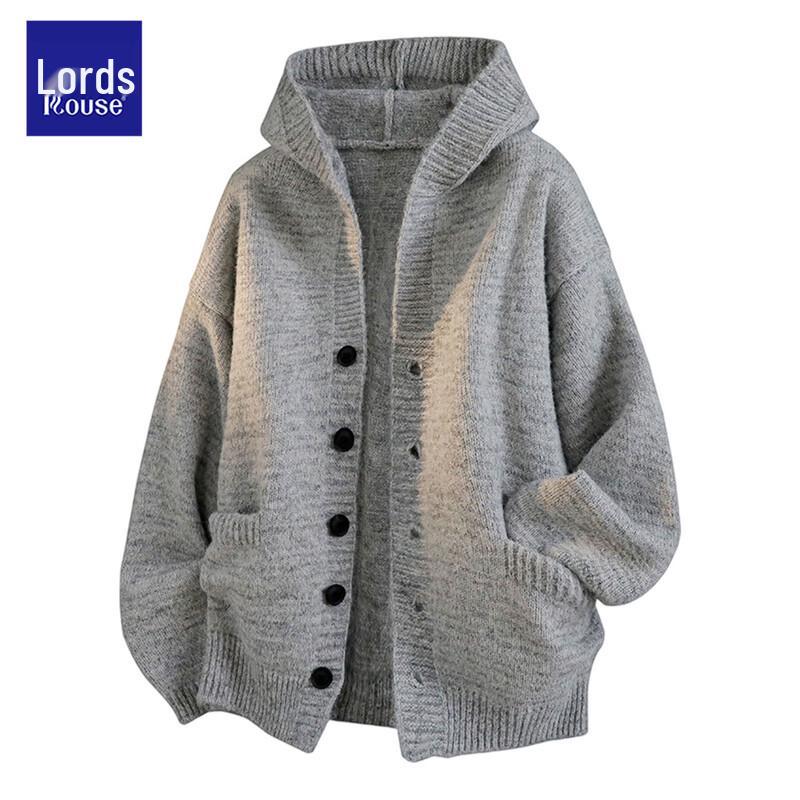 Men's Oversized Knit Cardigan Jacket - Old Money Style