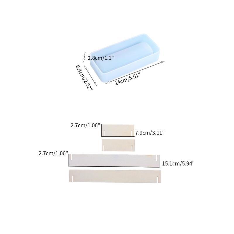DIY Storage Tray Mold Jewelry Organizer Resin Mould for DIY Craft Trinket Dish