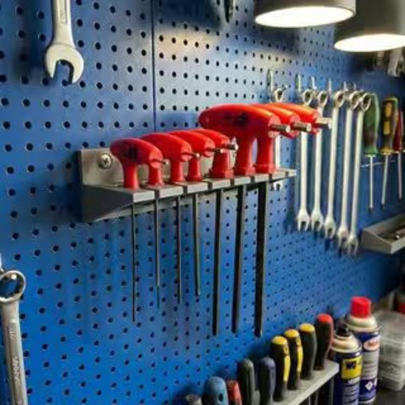 Tool Rack T-Handle Hanger Screwdriver Hex Screwdriver Holder Screw Small Parts Small Additions Tool Placement Storage Rack