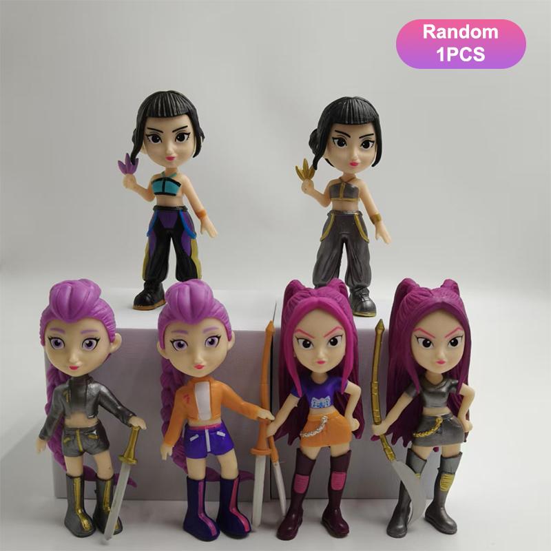 1/6Pcs Anime Kpop Devil Hunter Blind Box Disassembly Fun Blind Bag Small Statue Peripheral Model Desktop Blind Box Decor Gift