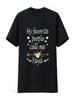 Wounisex My Favorite People Call Me Yaya Mothers Day T Shirt Black 2XL Vintage Washed Soft Graphic Designer Clothes