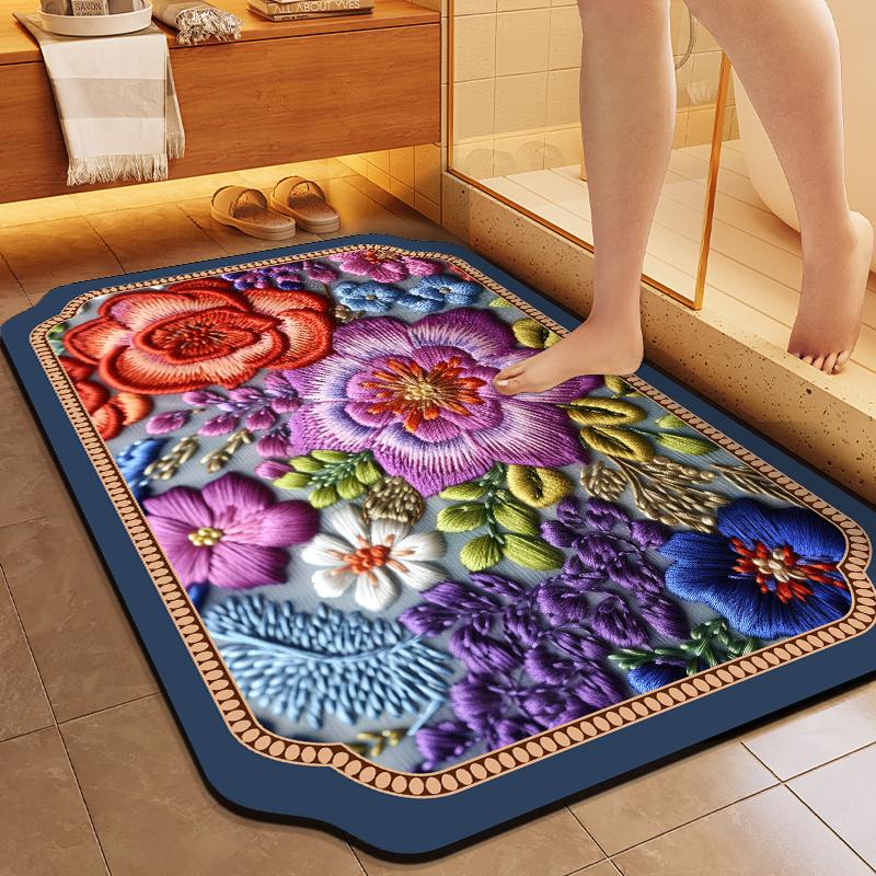 Quick-drying Absorbent Toilet Cute Special Absorbent Foot Mat Toilet Kitchen Door Bathroom Anti-slip Mat