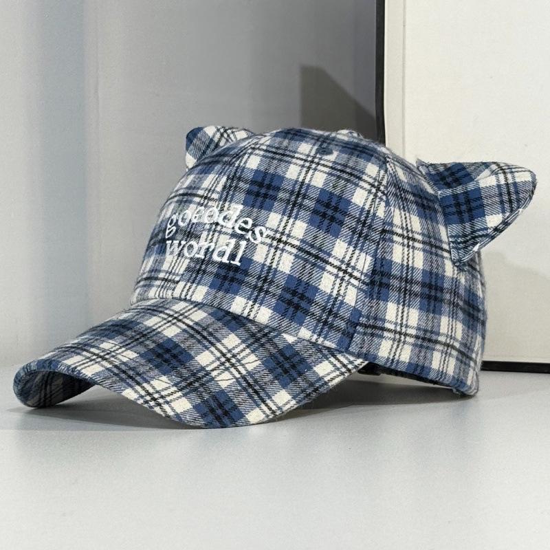 Baseball Cap Female Spring And Summer Face Small Letter Embroidery Soft Top Cap Versatile