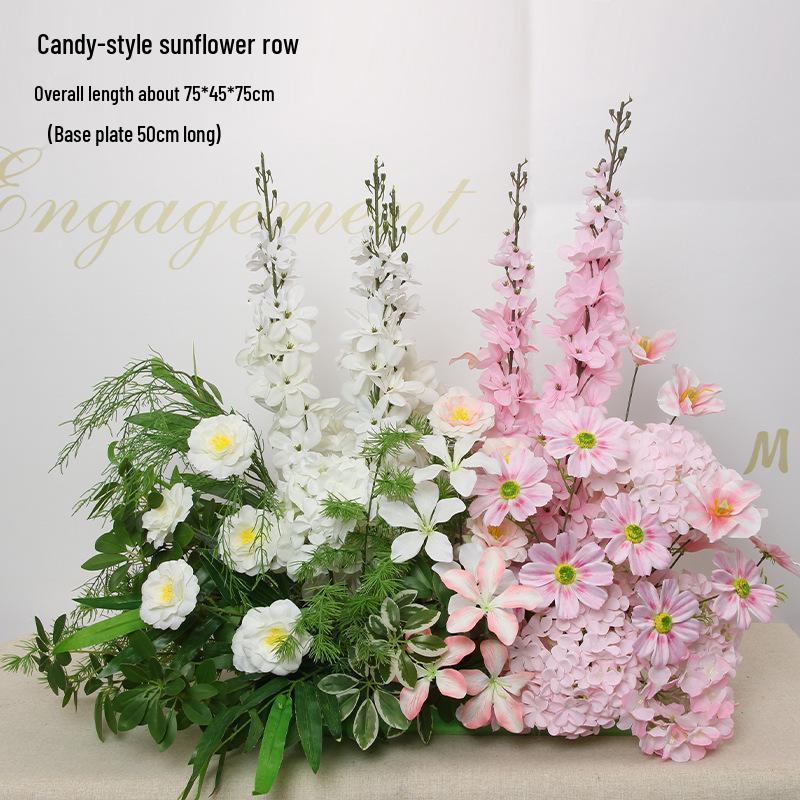 Mori Style Artificial Wedding Floral Aisle Decoration