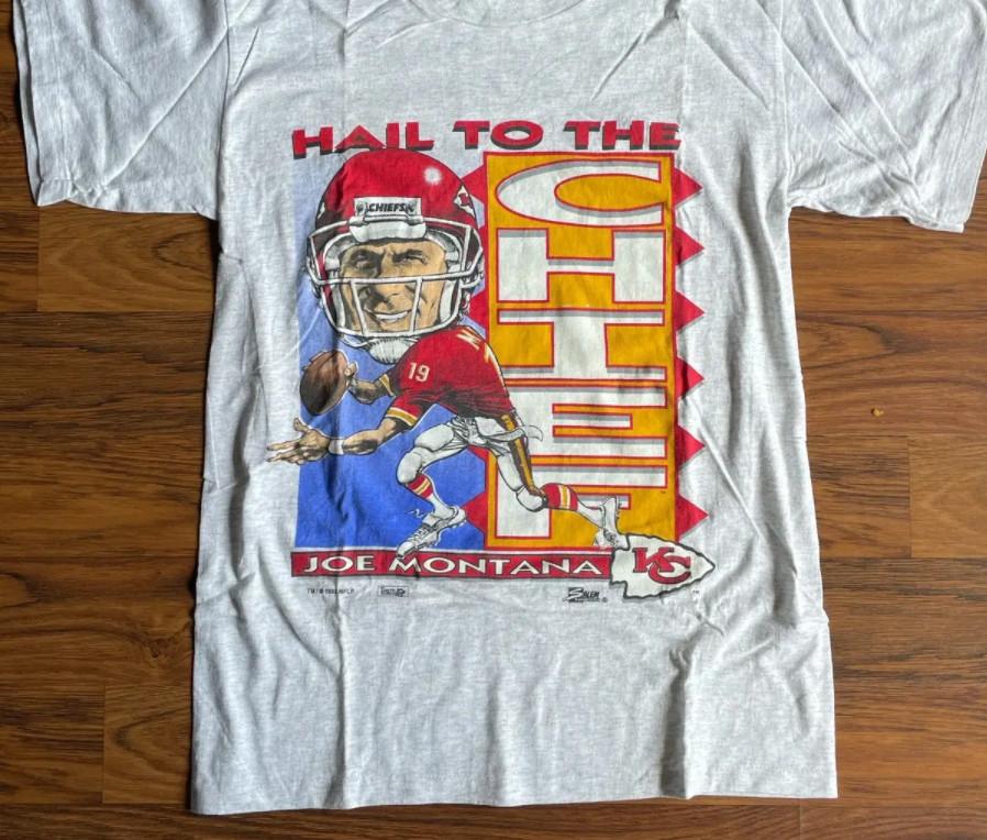 Vintage Joe Montana Star Short Sleeve Sport Grey S-234XL Unisex Shirt CM746