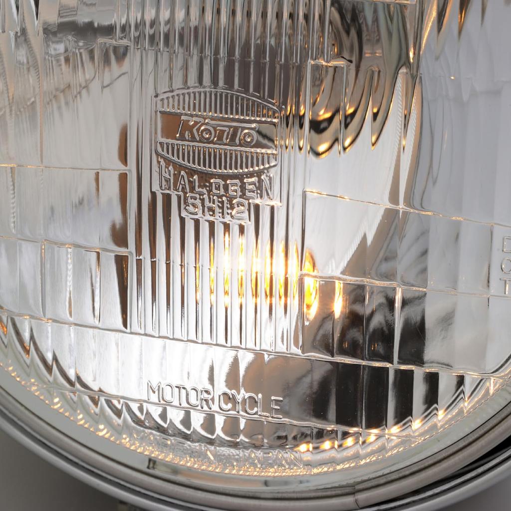 Daytona Motorcycle Headlight H4 Bulb Lens Diameter Headlight Kit Chrome 22713 153