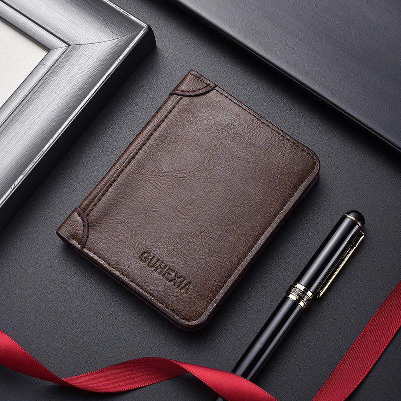 

Men s Leather Anti-Theft Wallet with Multi-Card Slots and Large Capacity
