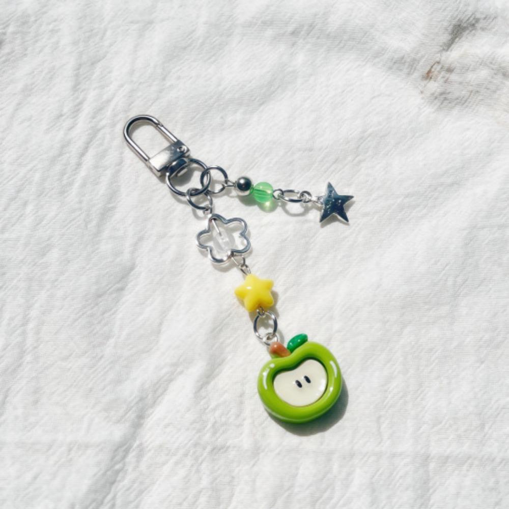 

Crystal Beaded Elegant Phone Charm Stylish Keyring Fruit Pendant Colorful Phone Lanyard Bag Chain Style 6