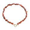 Large Special-shaped Pearl OT Buckle Necklace Femininity Simple Green Turquoise Necklace