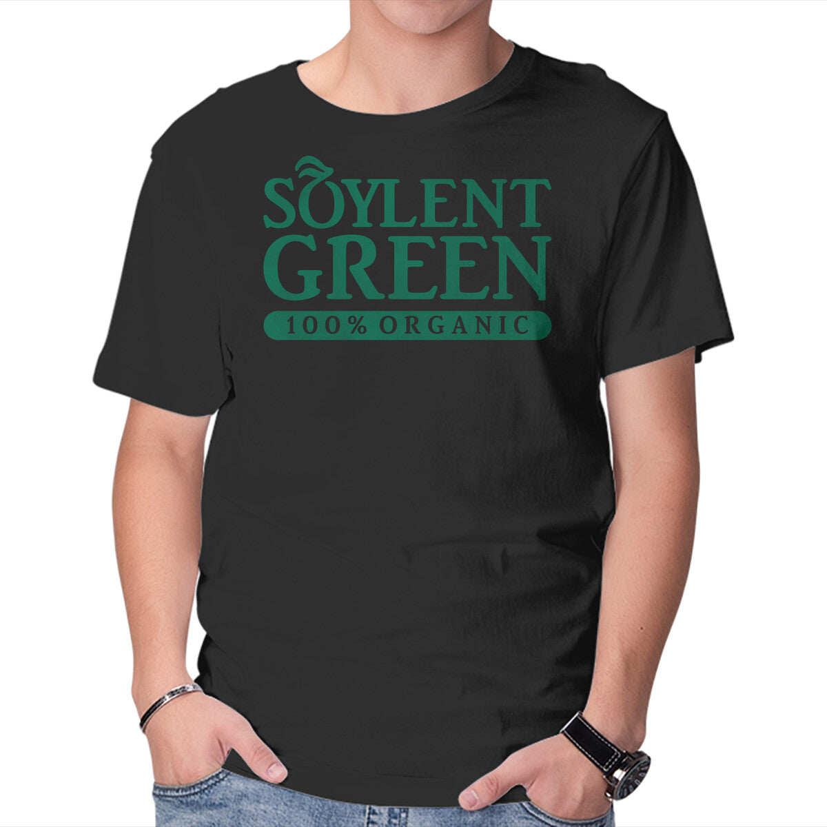 Unisex Crew Neck T-Shirt Wholly Organic Graphic Short Sleeve Casual Tee S