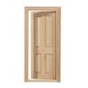 Natural Wood Hands-on Dollhouses Accessories Unpainted Door Window For Crafting And Model Making