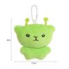 Pendentif Sac à Dos en Peluche Douce Mini Chat Alien Porte-clés Mignon Cordon pour Téléphone Portable Décoration de Sac